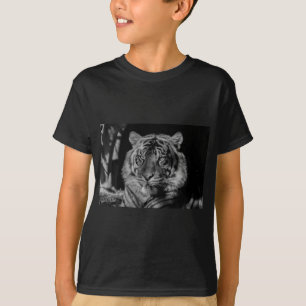 T-shirt Tigre noir et blanc