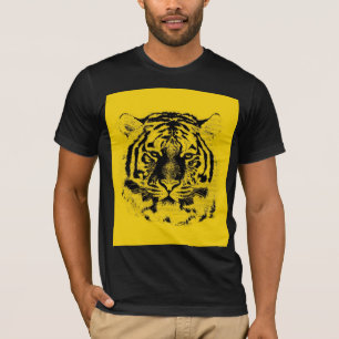 T-shirt Tigre noir et jaune