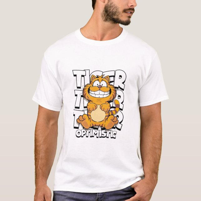 T-shirt Tigre Optimiste (Devant)