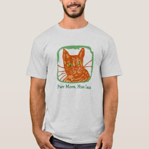 T-shirt tigré orange "ronronnez plus de sifflemen