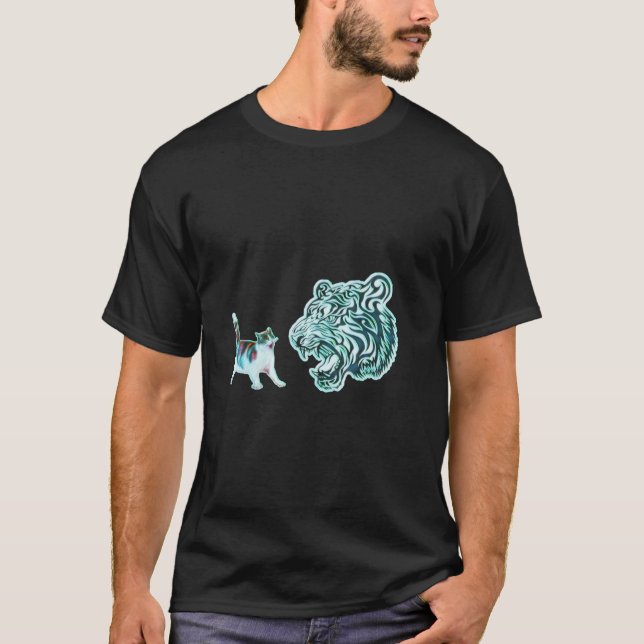 T-shirt Tigre, roi de la jungle et des animaux (Devant)