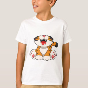T-shirt Tigre rougissant