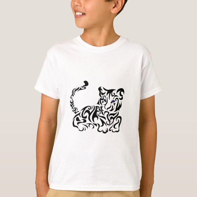 T-shirt Tigre Squirls (Devant)