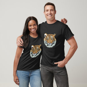 T-shirt Tigre tête visage animal sauvage tigre