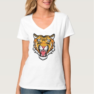T-shirt Tigre torche tête-25818