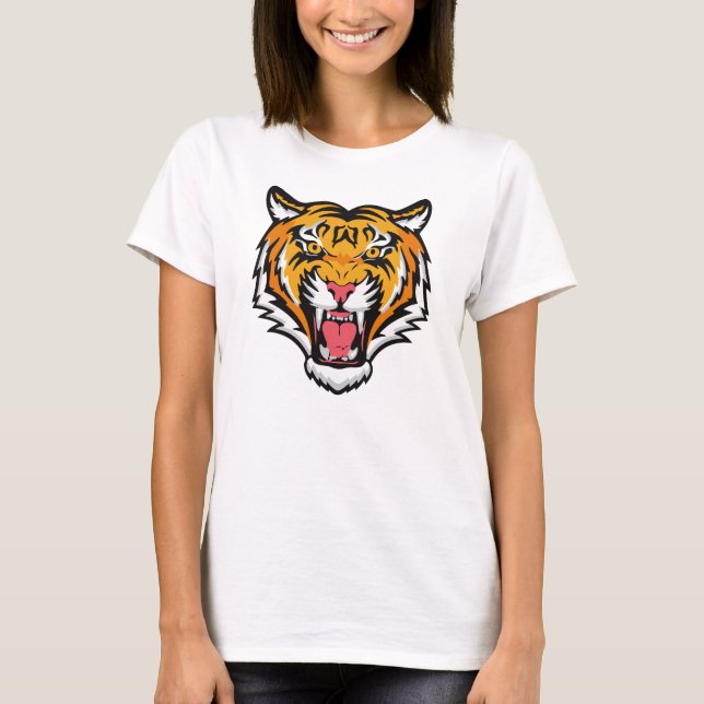 T-shirt Tigre torche tête-25818 (Devant)