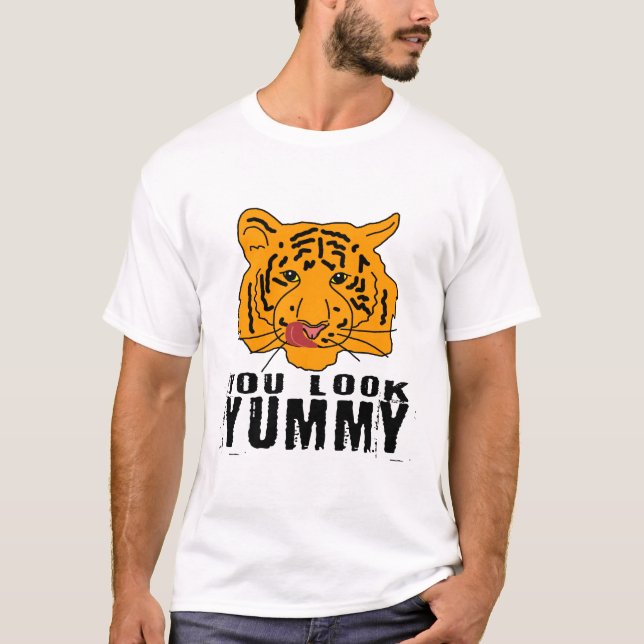 T-shirt Tigre - Tu Regarde Yummy Ver. 2 (Devant)
