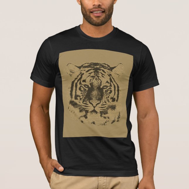 T-shirt Tigre vintage (Devant)