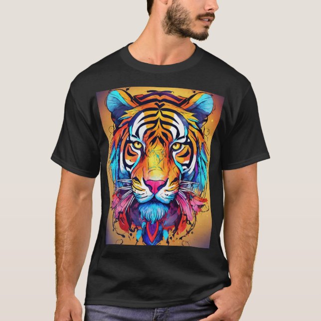 T-shirt Tigre Whimsical Designs (Devant)