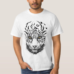 T-shirt Tigre Wild Animal Nature Illustration Art Tatouage