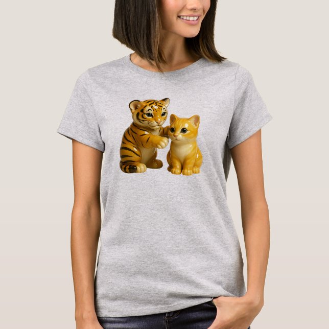 T-shirt Tigreau et Chaton (Devant)
