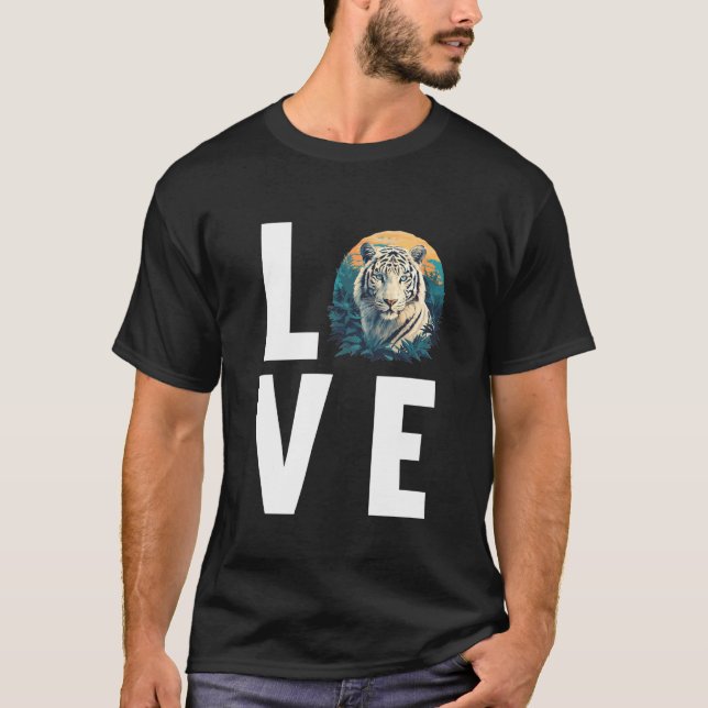 T-shirt Tigres blancs Tigre blanc (Devant)