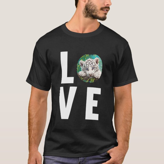 T-shirt Tigres blancs Tigre blanc (Devant)