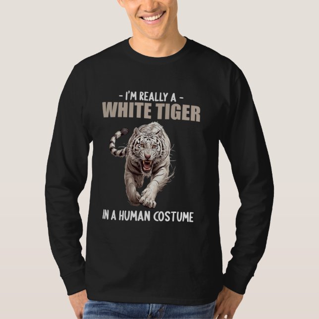 T-shirt Tigres blancs Tigre blanc (Devant)