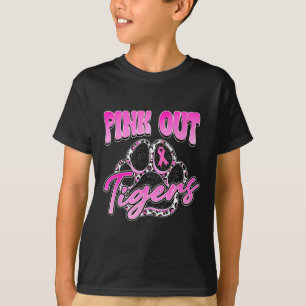 T-shirt Tigres Pink Out Football Tacker Cancer du sein Fem