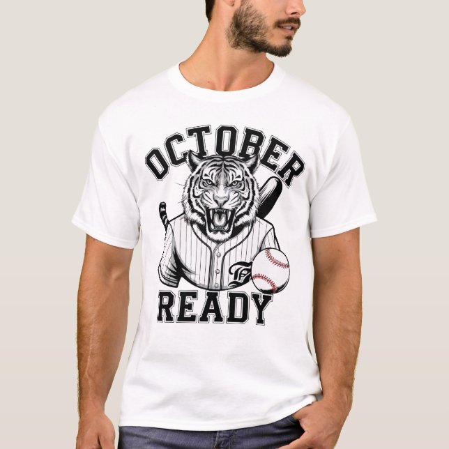 T-shirt Tigres prêts pour octobre (Devant)
