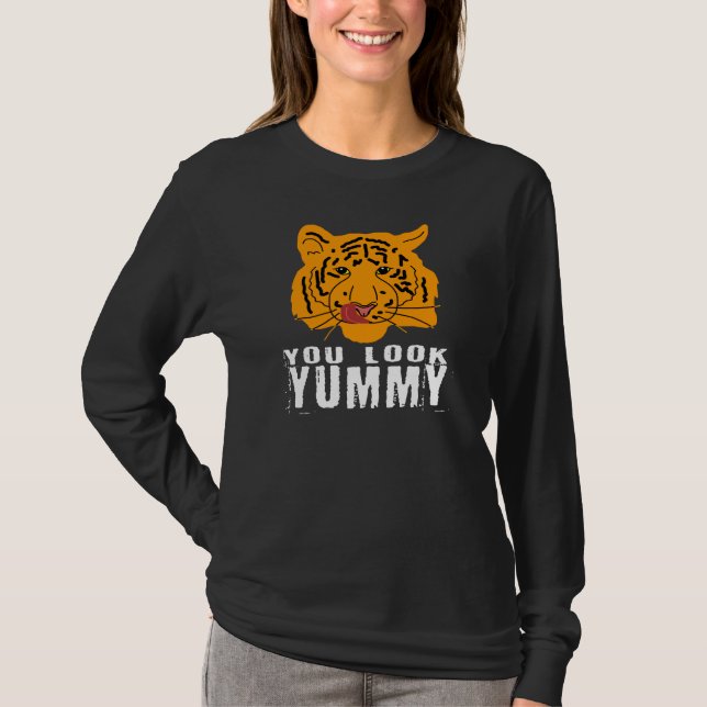 T-shirt Tigress - Tu Regarde Yummy Ver. 2 foncé (Devant)