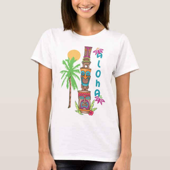 T-shirt Tiki Aloha (Devant)