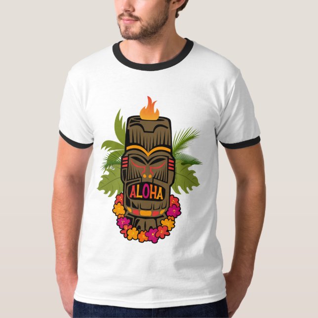 T-shirt Tiki Aloha (Devant)