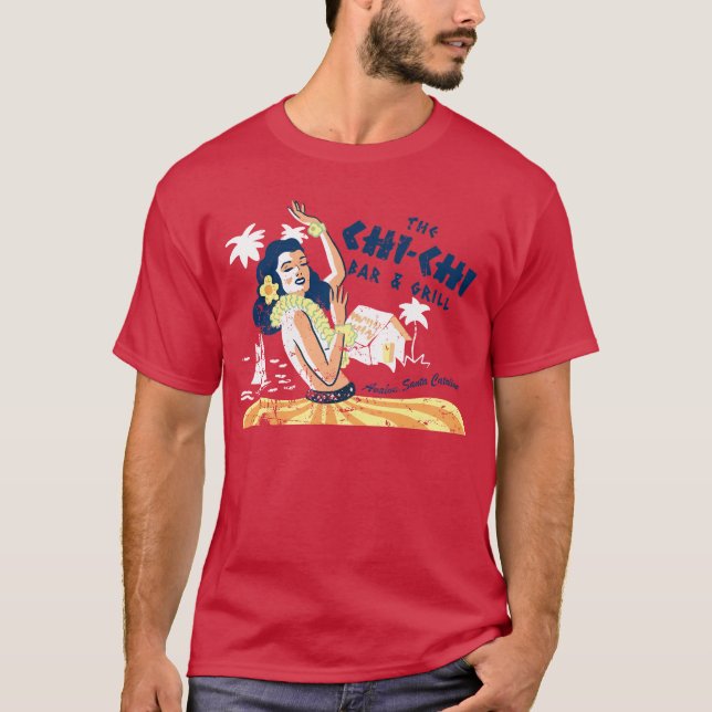 T-shirt Tiki Bar vintage Le Chi Chi (Devant)