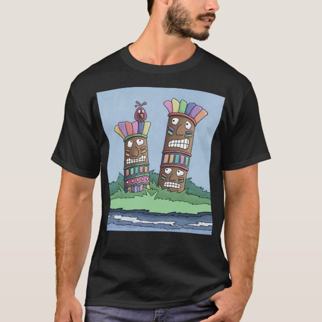 T-shirt Tiki Bird Rosebud (Devant)