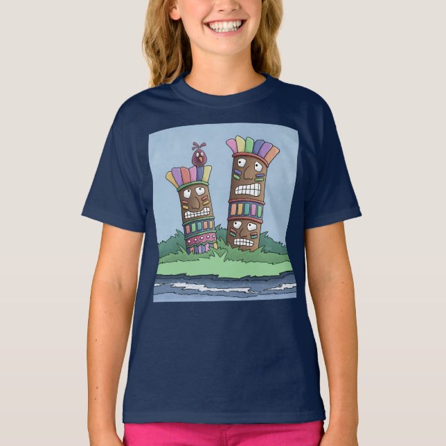 T-shirt Tiki Bird Rosebud (Devant)