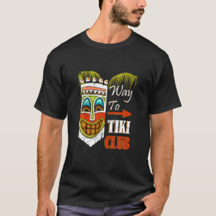 T-shirt Tiki Club Mask Red Native Clan American Rich Poor