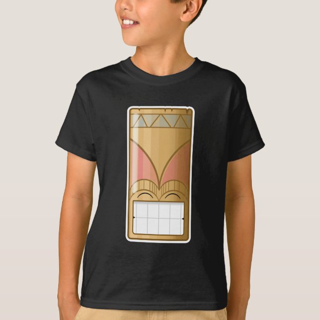 T-shirt Tiki heureux (Devant)