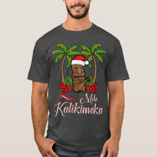 T-shirt Tiki Mele Kalikimaka Joyeux Noël Hawaii Ukule