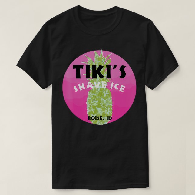T-shirt Tikis Snow Cone Shave Ice Pineappy été (Design devant)