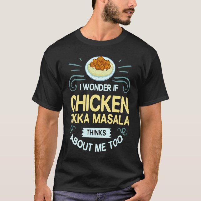 T-shirt Tikka Masala de poulet  Nourriture indienne (Devant)