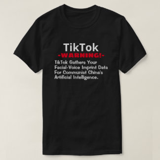 T-shirt TikTok recueille vos données faciales et vocales