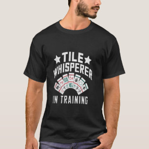 T-shirt Tile Whisperer Dans L'Entraînement Tile Game Mahjo
