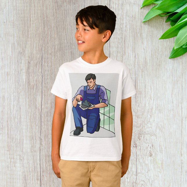 T-shirt Tiler au travail (Créateur téléchargé)