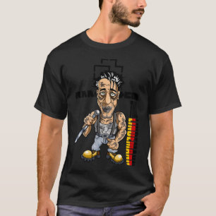 T-shirt Till Lindemann Rammstein Caricature Industriel Met