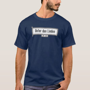 T-shirt Tilleul de repaire d'Unter, plaque de rue de