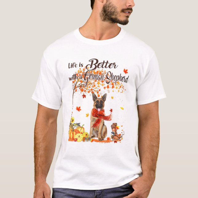 T-shirt Tilleul Shepherd allemand (Devant)