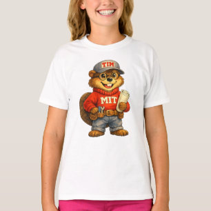 T-shirt Tim le Castor – Mascotte inspirée de Ghibli