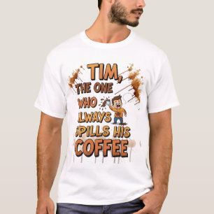 T-shirt Tim, le distributeur perpétuel de café