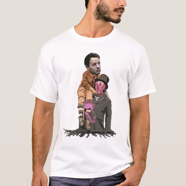 T-shirt Tim minuscule Geithner et le calmar de vampire (Devant)
