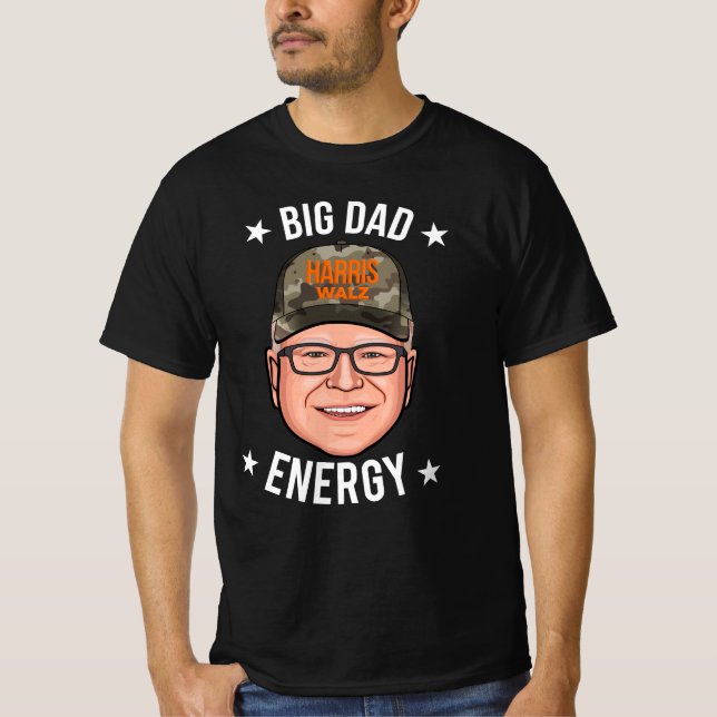 T-shirt Tim Walz Big Dad Energy (Devant)
