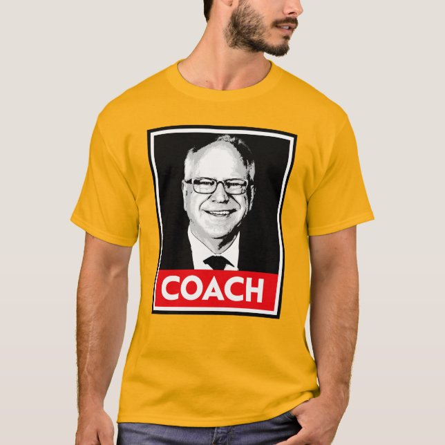 T-shirt Tim Walz COACH (Devant)