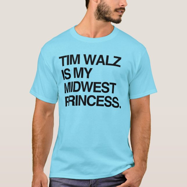 T-shirt Tim Walz est ma princesse du Midwest (Devant)