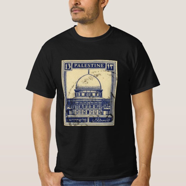 T-shirt timbre antique palestinien 1920_ folklor palestine (Devant)
