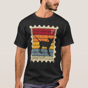 T-shirt Timbre avec un chat Sphynx au coucher du soleil