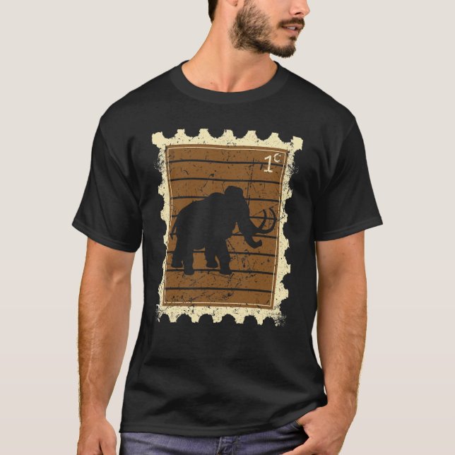 T-shirt Timbre avec un mammouth (Devant)
