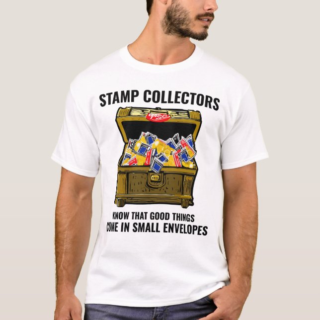 T-shirt Timbre Collecte Collector Philatelist (Devant)