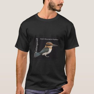 T-shirt Timbre complet du martin-pêcheur des espèces menac