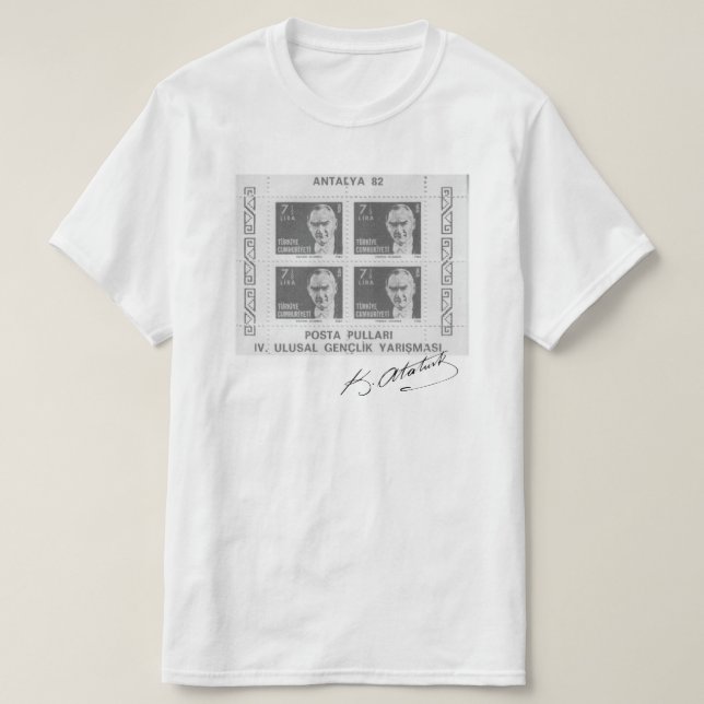 T-shirt Timbre d'Atatürk (Design devant)