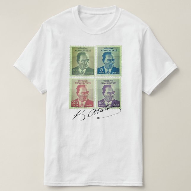 T-shirt Timbre d'Atatürk (Design devant)